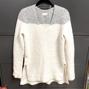 Lou & grey alpaca blend hi lo sweater xs